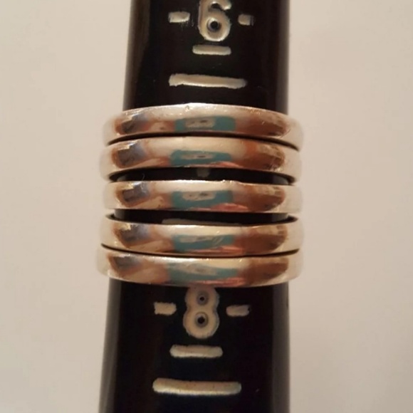 Silver Multi Banded Ring - Picture 4 of 4
